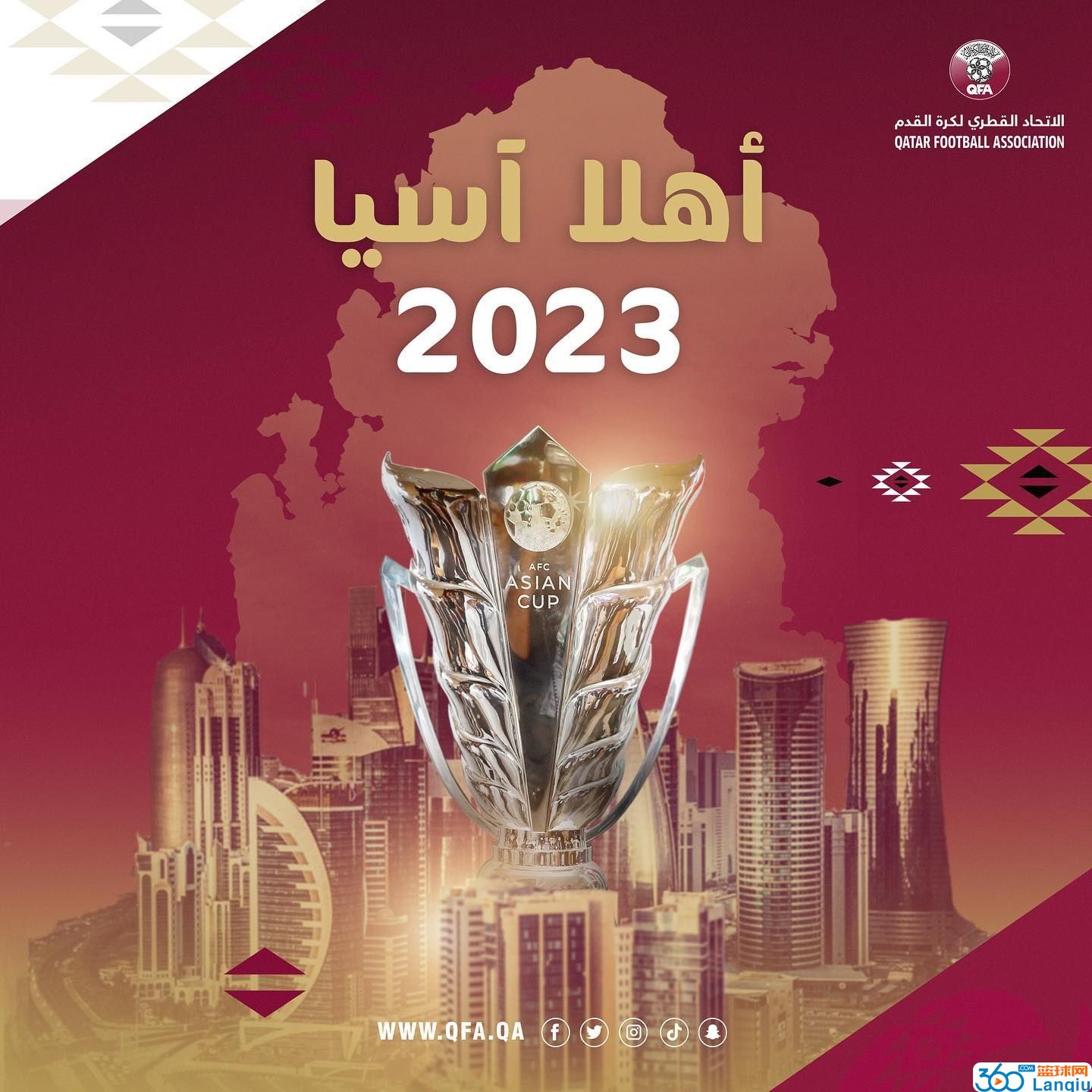 官方：卡塔尔继1988年之后 再次获得2023年亚洲杯举办权