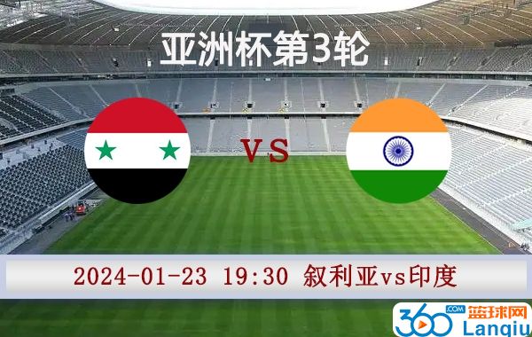叙利亚vs印度比赛前瞻